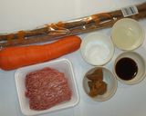 ゴボウひき肉の甘辛味噌煮♪簡単人参ご飯に作り方1写真