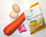 人参しりしり♪簡単!卵・中華だし・コーン作り方1写真