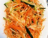 超簡単☆彩り野菜のネバネバサラダ♫作り方4写真