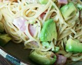 アボガドとベーコンの和風クリームパスタ作り方7写真