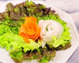 記念日に簡単生ハム薔薇リボンブーケサラダ作り方3写真