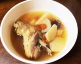 山芋とにわとりの養生スープ ☆山藥雞湯☆作り方5写真