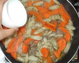 ゴボウひき肉の甘辛味噌煮♪簡単人参ご飯に作り方6写真