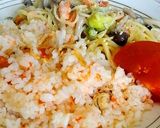 簡単♪焼き鮭しめじ白菜のクリームパスタ作り方4写真