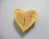 ピンク色が可愛いハートの卵焼き作り方5写真