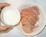小松菜と鶏胸肉とナッツの中華炒め野菜炒め作り方2写真