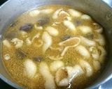 居酒屋おつまみ☆鶏皮の味噌煮込み作り方4写真