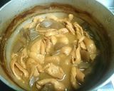 居酒屋おつまみ☆鶏皮の味噌煮込み作り方5写真