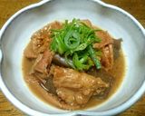 居酒屋おつまみ☆鶏皮の味噌煮込み作り方6写真