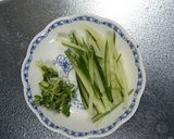 もろきゅう風♪豚肉の手巻きごはん作り方1写真