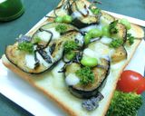 とろとろ炒めナスの塩昆布和トースト作り方5写真
