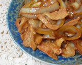 ✽豚肉と玉ねぎの中華風照り焼き炒め✽作り方4写真