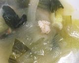 青梗菜とカニ缶のスープ作り方3写真