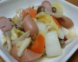白菜とソーセージの中華炒め作り方9写真