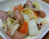 白菜とソーセージの中華炒め作り方9写真