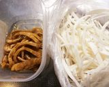 いなりの油揚げでリメイク炒め物♪作り方1写真