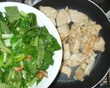小松菜と鶏胸肉とナッツの中華炒め野菜炒め作り方12写真