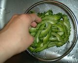 ゴーヤと豚しゃぶのアジアンサラダ☆作り方1写真