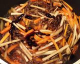 凍コンニャクの味噌キンピラwith十六茶作り方6写真