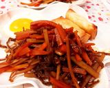 凍コンニャクの味噌キンピラwith十六茶作り方8写真
