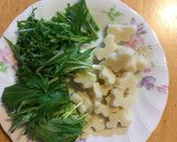 ちくわぶと水菜の塩こぶマヨネーズ和え作り方1写真