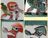 海苔アート キャラ弁 スプラトゥーン作り方1写真