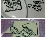 海苔アート キャラ弁 スプラトゥーン作り方2写真