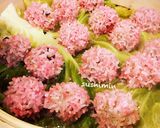 記念日に♡ピンク♡な基本の簡単もち米焼売作り方8写真