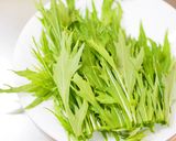 水菜の3段活用　①　水菜とお揚げのサラダ作り方4写真