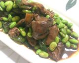鶏レバーと枝豆の辛味炒め作り方5写真