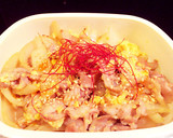 簡単5分♡ふわふわ玉子と豚肉の中華炒め♪作り方4写真