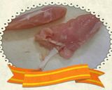 鶏ささみ肉➡片栗打ち卵とじ♥うどん♥作り方1写真