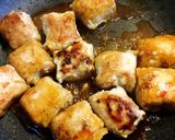 節約ボリューム厚揚げ肉巻きチリめんつゆ煮作り方11写真