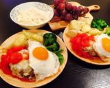 ステーキ肉を大胆ミンチにがっつりバーグ★作り方9写真
