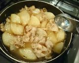 フライパンで手早く！豚肉と大根の煮物作り方3写真