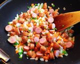 パイナップル入りカレーチャーハン作り方3写真