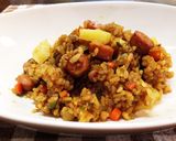 パイナップル入りカレーチャーハン作り方10写真