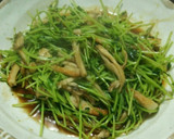 豆苗と舞茸のオイスターソース炒め！作り方7写真