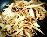 新たまねぎと豚こまの生姜焼き作り方7写真