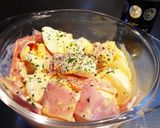 具が大きい！！ハム卵マヨの水菜サラダ。作り方8写真