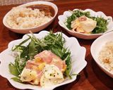 具が大きい！！ハム卵マヨの水菜サラダ。作り方10写真
