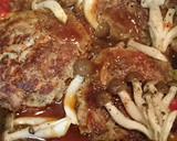 きのことゴボウの煮込みハンバーグ❤作り方8写真