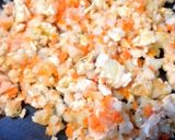 鶏ひき肉と根菜のカレー味噌そぼろ作り方3写真