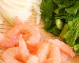 菜の花と海老のチーズペンネ作り方1写真