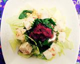 豆腐サラダ×梅肉ソース作り方4写真