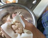 フライパンで豆腐とひき肉のシューマイ作り方2写真