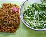 焼きそばアレンジ！水菜炒め作り方1写真