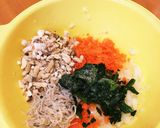 豆腐なしでもふわふわ✩完了期ハンバーグ作り方2写真