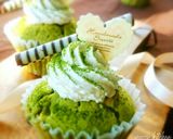 抹茶とホワイトチョコのカップケーキ✾作り方10写真