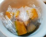 ＊やさしい味のかぼちゃ餅＊ハロウィンに♪作り方1写真